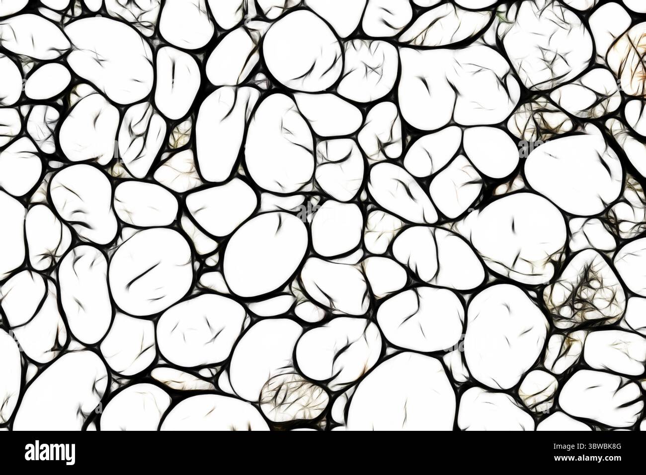 Sfondo bianco in pietra di ciottoli. Tema della trama e del materiale Foto Stock