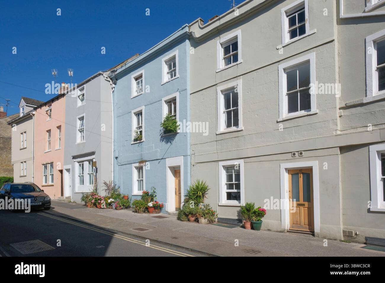 Residenze georgiane, Catherine Street, Frome, Somerset, Regno Unito Foto Stock