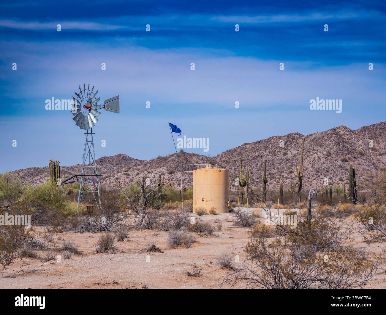 Papago Well, El Camino del Diablo, Cabeza Prieta National Wildlife Refuge, Arizona. Foto Stock