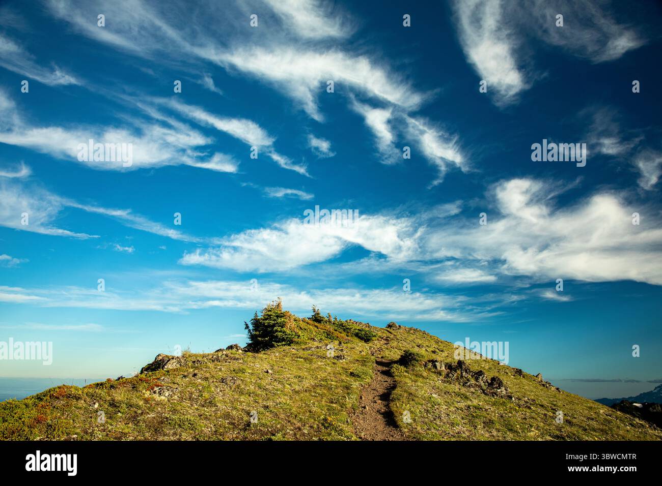 WA28526-00...WASHINGTON - nuvole sulla cima del Monte Townsend nel Buckhorn Wilderness. Foto Stock