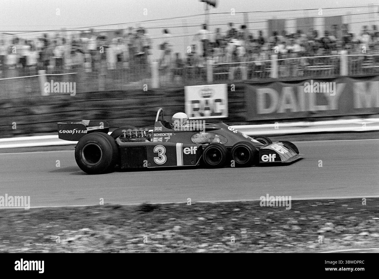 1976 - Jody Scheckter - Elf Team Tyrrell - John Player British Grand Prix - Brands Hatch - Regno Unito - GBR Foto Stock