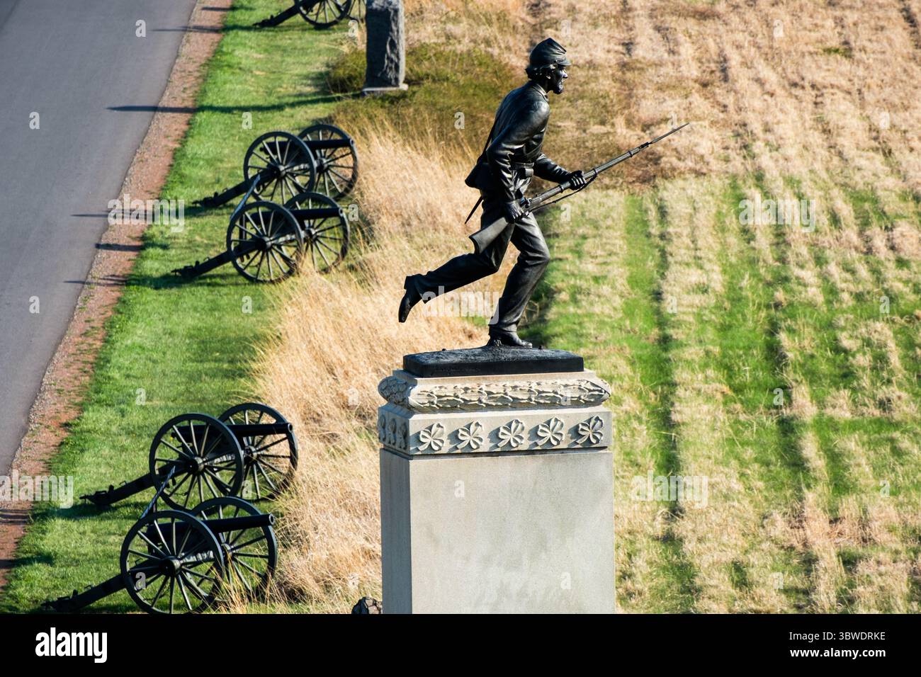 Monumento del Minnesota, Gettysburg, Pennsylvania, campo di battaglia. Foto Stock