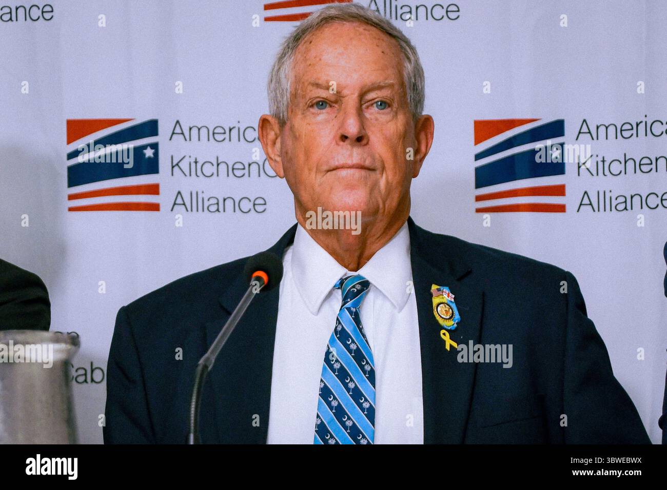 Joe Wilson (R-SC) in una conferenza stampa, 16 luglio 2025 Foto Stock