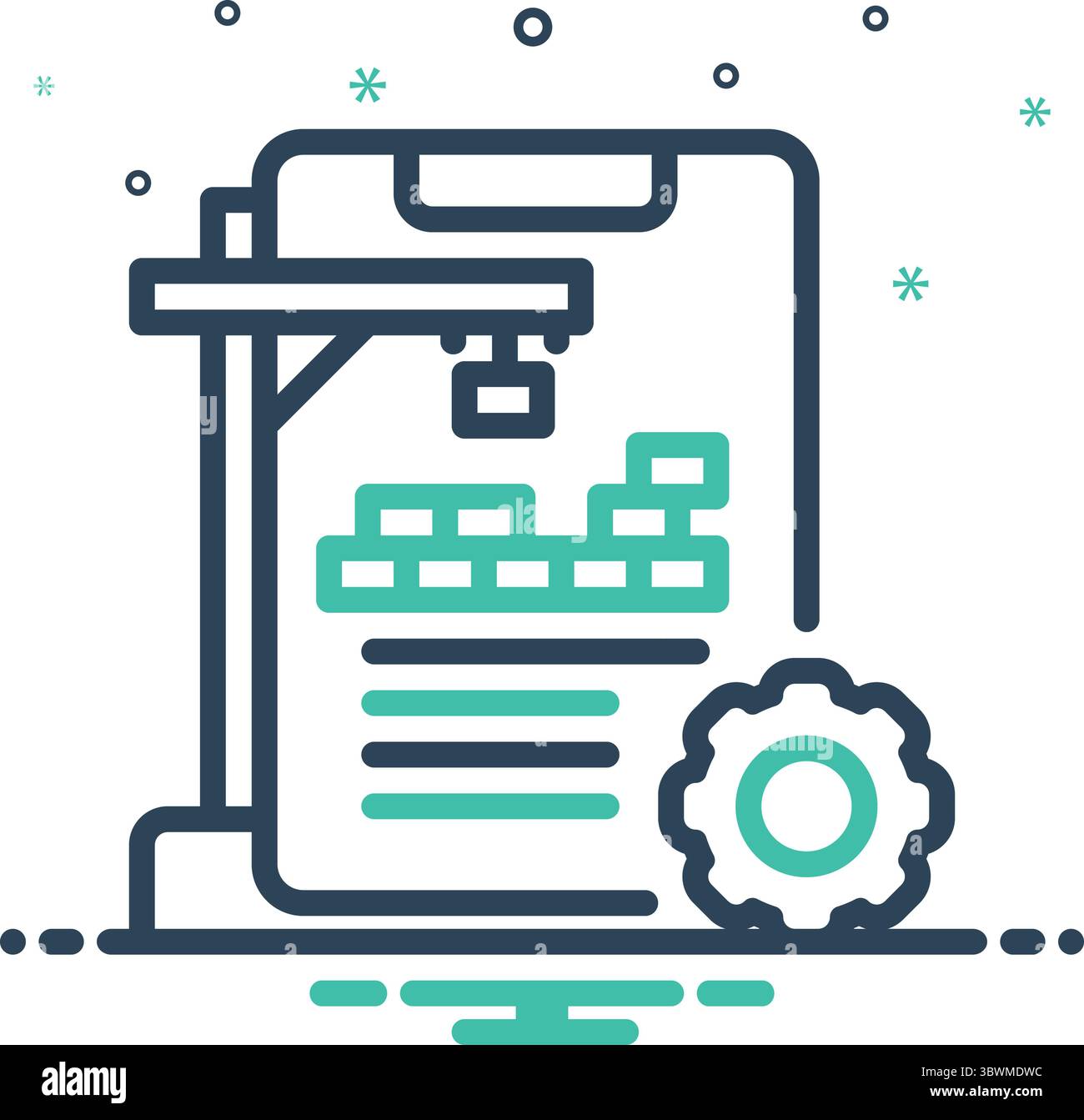 Icona per la preparazione del sito, sito Illustrazione Vettoriale