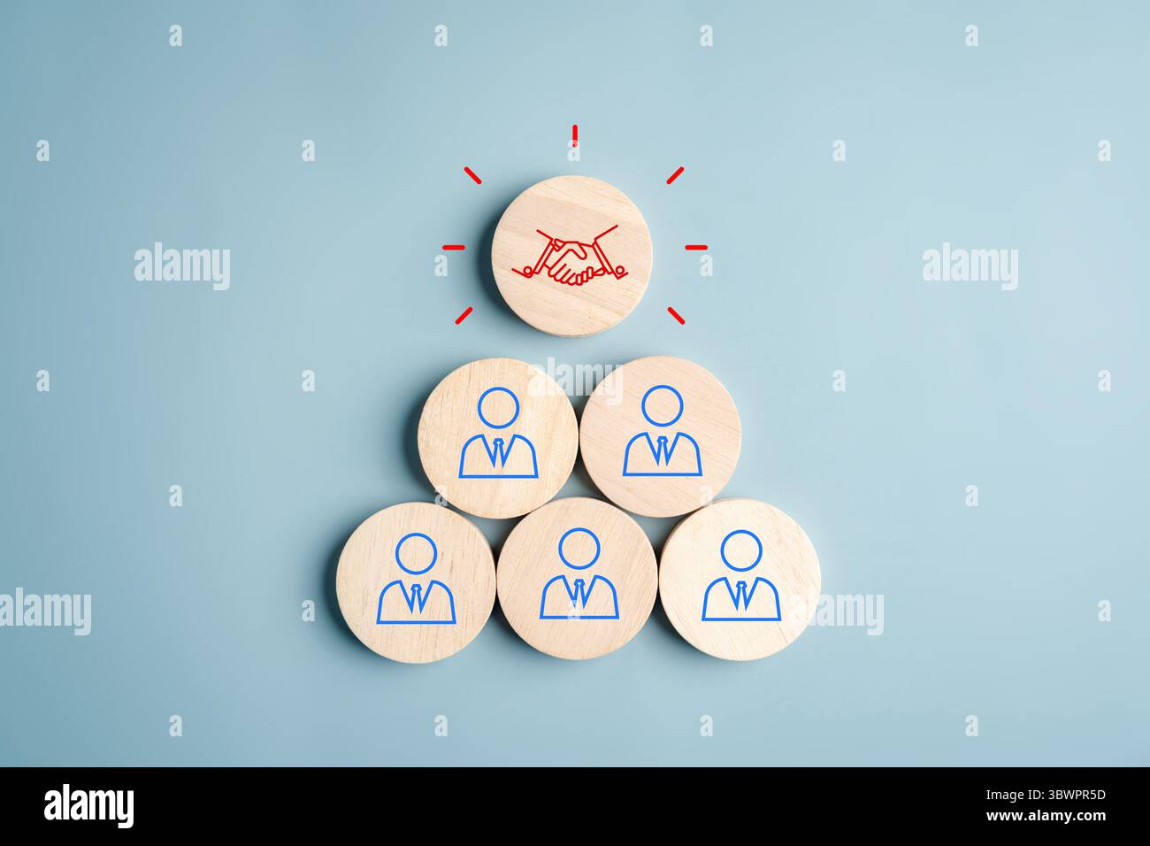 Contratto di partnership per l'approvvigionamento collaborazione relazioni con i fornitori del team aziendale, gestione, sourcing strategico e lavoro di squadra aziendale per il successo. Foto Stock