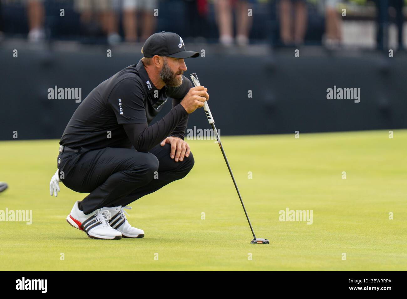 Portrush, Irlanda. 17 luglio 2025. Dustin Johnson durante il primo round del 153° Open Championship a Royal Portrush. Crediti: Tim Gray/Alamy Live News Foto Stock