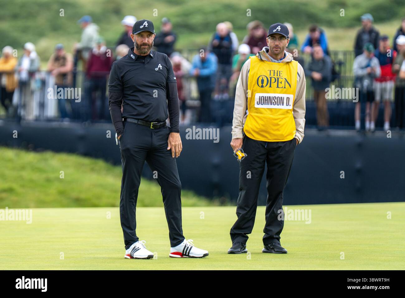Portrush, Irlanda. 17 luglio 2025. Dustin Johnson durante il primo round del 153° Open Championship a Royal Portrush. Crediti: Tim Gray/Alamy Live News Foto Stock