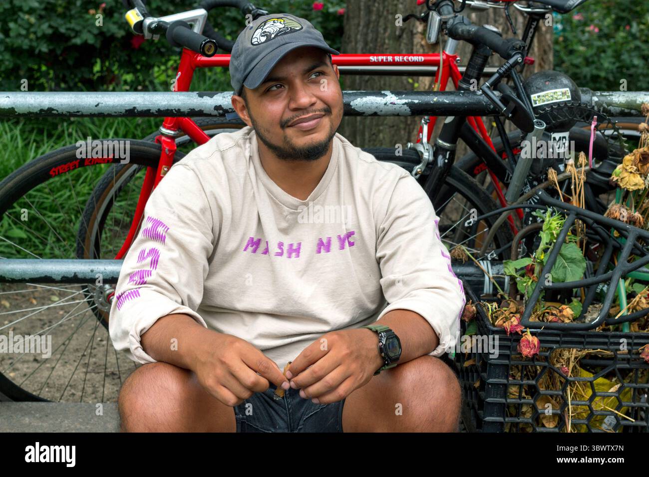 13 luglio 2021, New York, NEW YORK, USA: Il Super record è pensato per chi vuole indossare la propria bicicletta con il meglio che il mercato ha in termini di prestazioni e distinzione. (Immagine di credito: © John Marshall Mantel/ZUMA Wire) Foto Stock