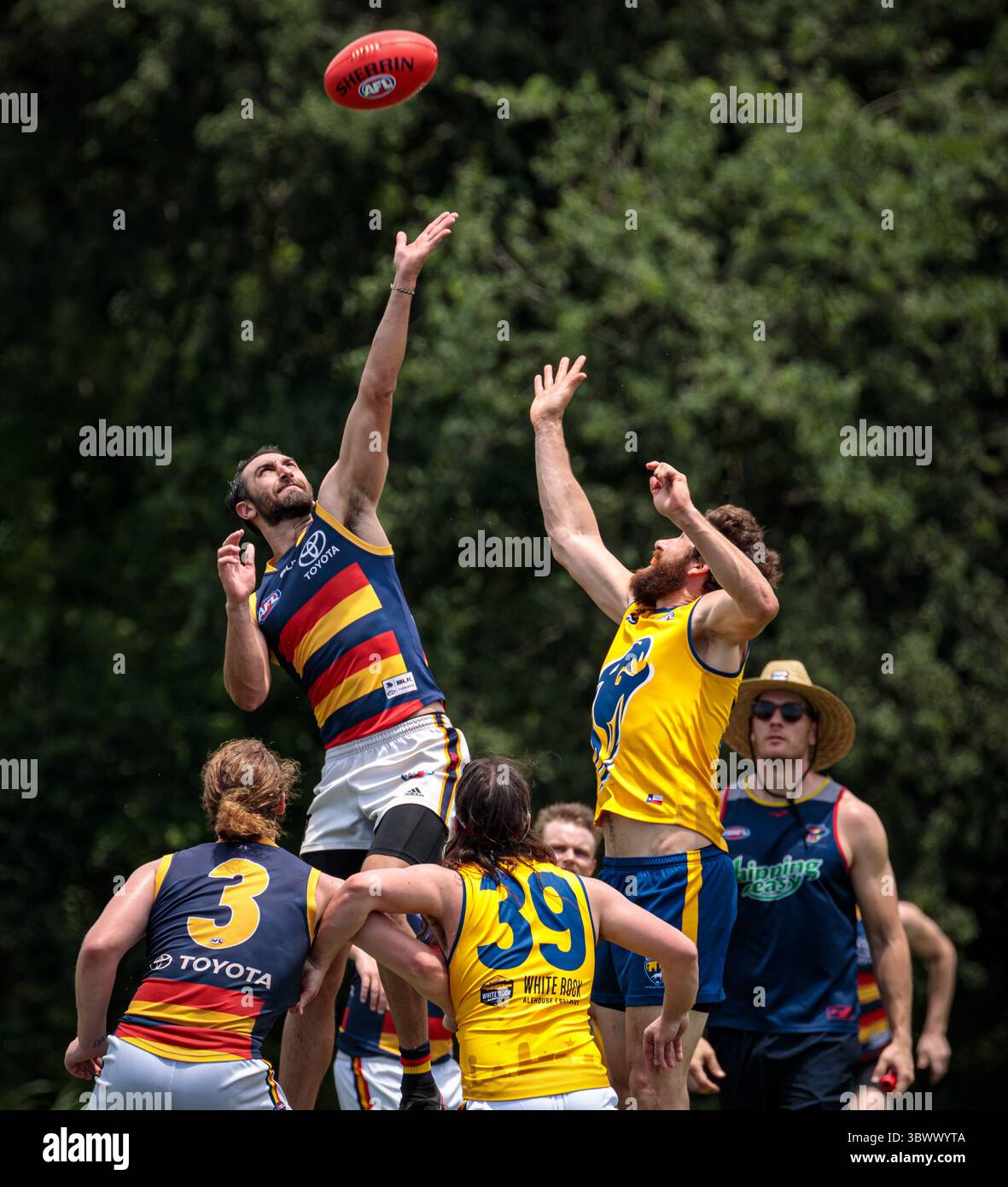 12 giugno 2021, Austin, Texas, Stati Uniti: Partita della United States Australian Football League tra i dingo Austin Crows e Dallas all'Onion Creek Soccer Complex di Austin, Texas. (Immagine di credito: © Ralph Arvesen/ZUMA Press) Foto Stock