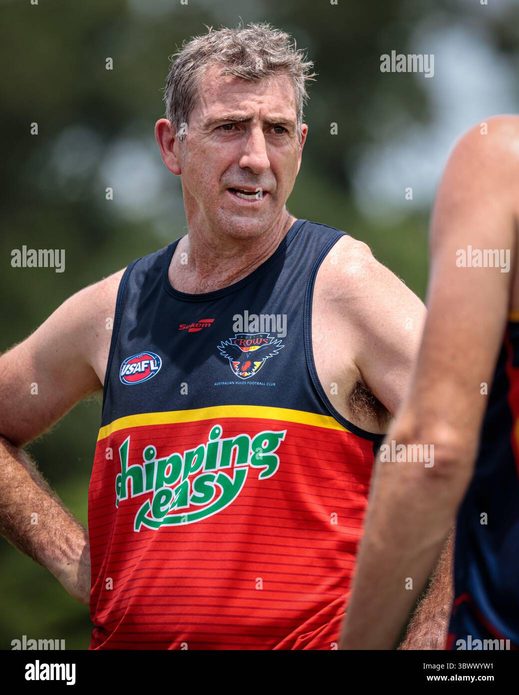 12 giugno 2021, Austin, Texas, Stati Uniti: Partita della United States Australian Football League tra i dingo Austin Crows e Dallas all'Onion Creek Soccer Complex di Austin, Texas. (Immagine di credito: © Ralph Arvesen/ZUMA Press) Foto Stock