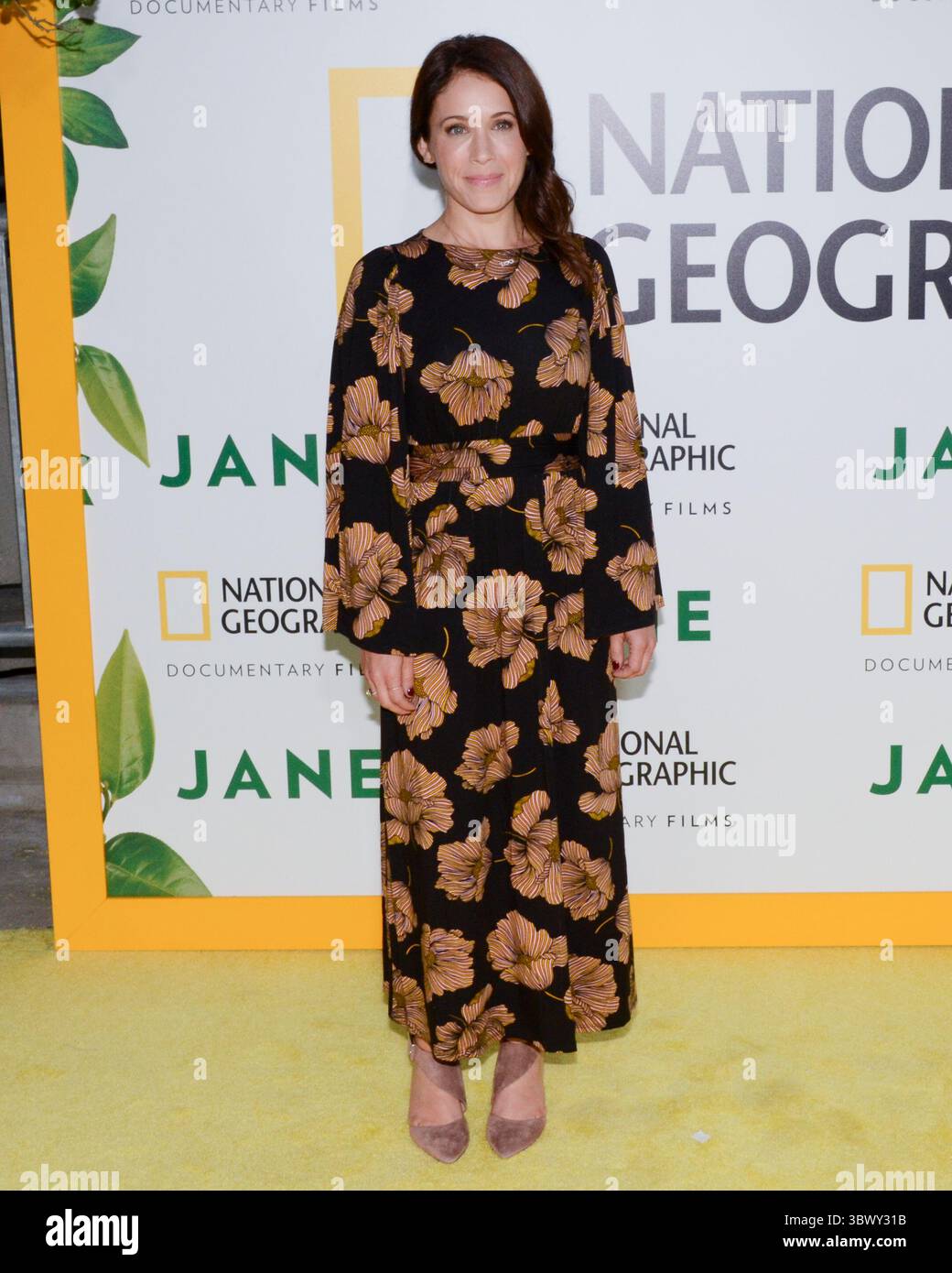 9 ottobre 2017, Hollywood, California, USA: Marla Sokoloff partecipa al Los Angeles Premiere del National Geographic Documentary Films ''Jane' (Credit Image: © Billy Bendnight/ZUMA Press Wire) Foto Stock