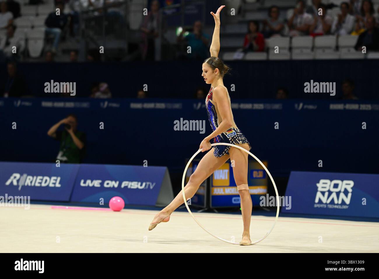 Essen, Germania. 17 luglio 2025. Anastasia Simakova (Deutschland) ginnastica ritmica - FISU World University Games Estate 2025, 17.07.2025 foto: Eibner-Pressefoto/ Hoepner crediti: dpa/Alamy Live News Foto Stock