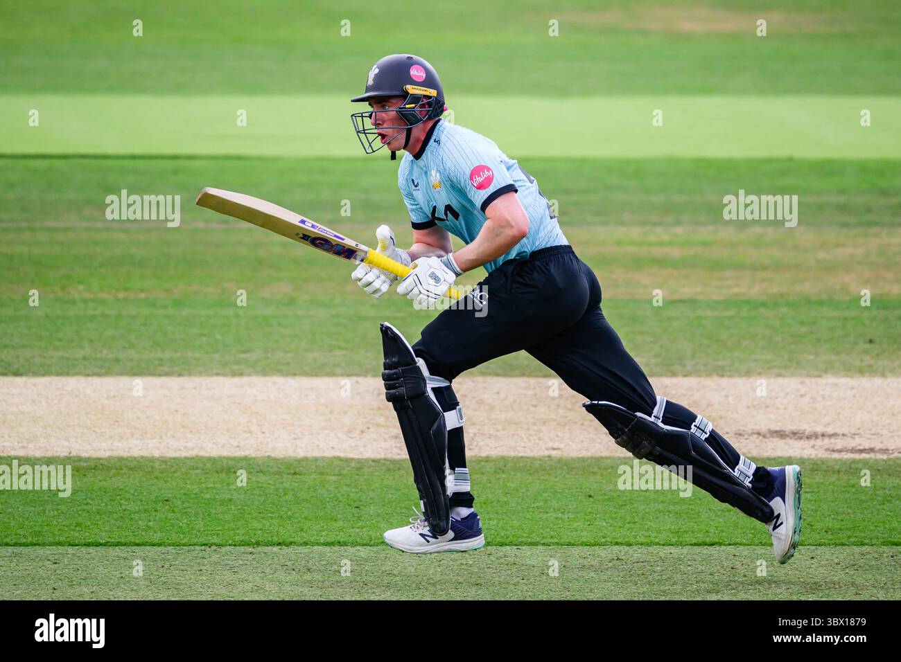 LONDRA, REGNO UNITO. 16 luglio: Dan Lawrence del Surrey Cricket Club in azione durante Vitality Blast Middlesex vs Surrey al Lord's Cricket Ground mercoledì 16 luglio 2025 a LONDRA, REGNO UNITO. Crediti: Taka Wu/Alamy Live News Foto Stock