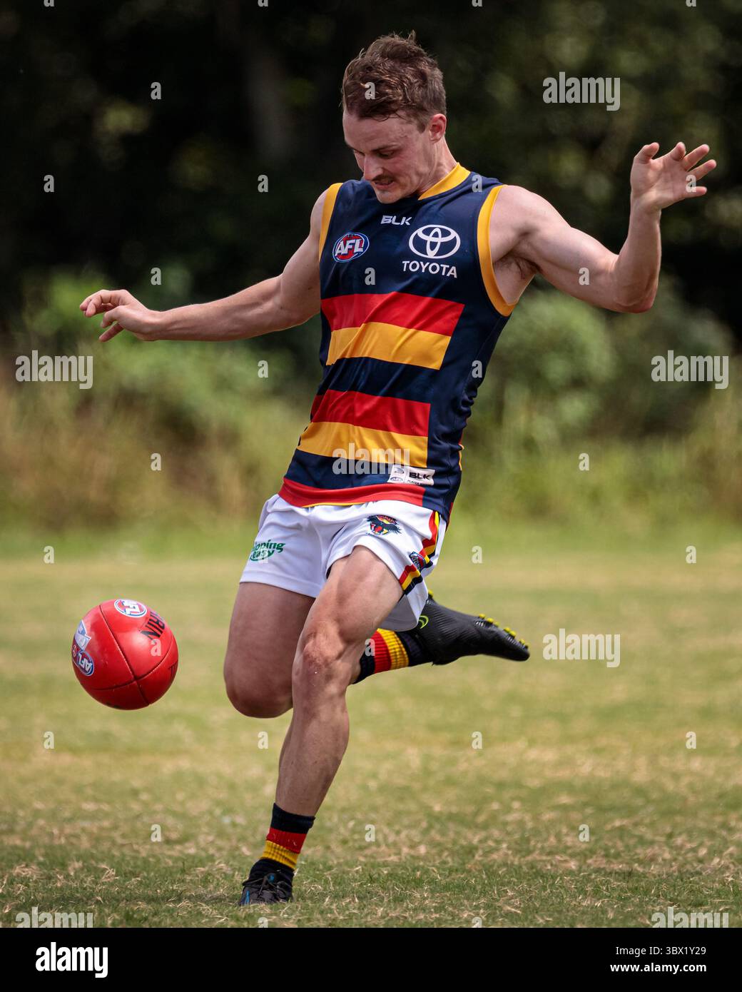 31 luglio 2021, Austin, Texas, Stati Uniti: Partita della United States Australian Football League tra gli Austin Crows e gli Houston Lonestars all'Onion Creek Soccer Complex di Austin, Texas. (Immagine di credito: © Ralph Arvesen/ZUMA Press) Foto Stock