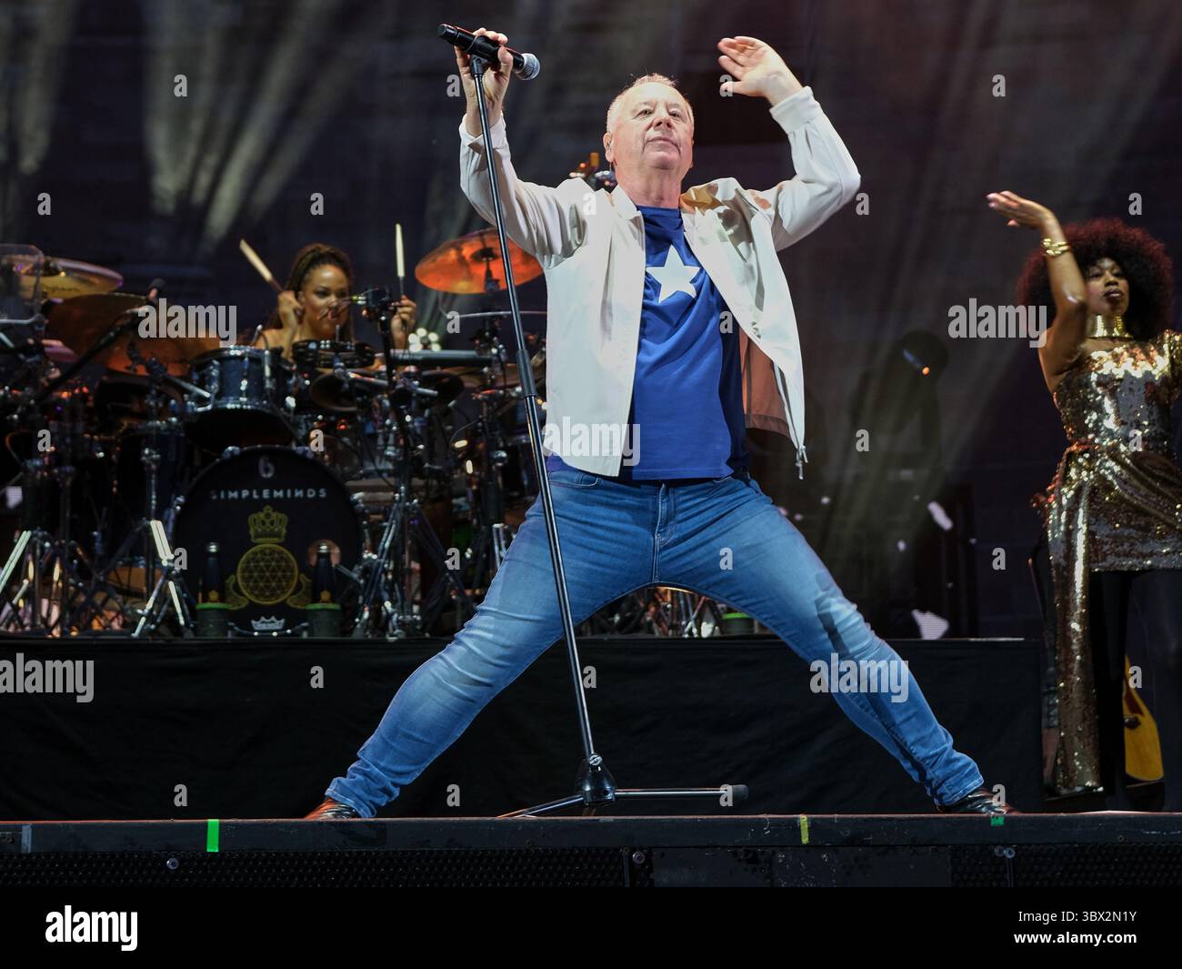 Arena, Verona, Italia, 15 luglio 2025, Jim Kerr durante SIMPLE MINDS - ESTATE DAL VIVO 2025 - Concerto musicale Foto Stock