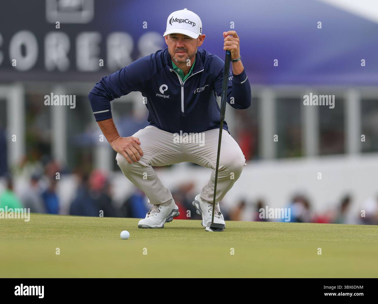 Maverick mc Nealy fuori nella prima giornata di campionato del 153° Open Golf Championship al Royal Portrush Desmond Loughery pacemaker press Credit: MB Media Solutions/Alamy Live News Foto Stock