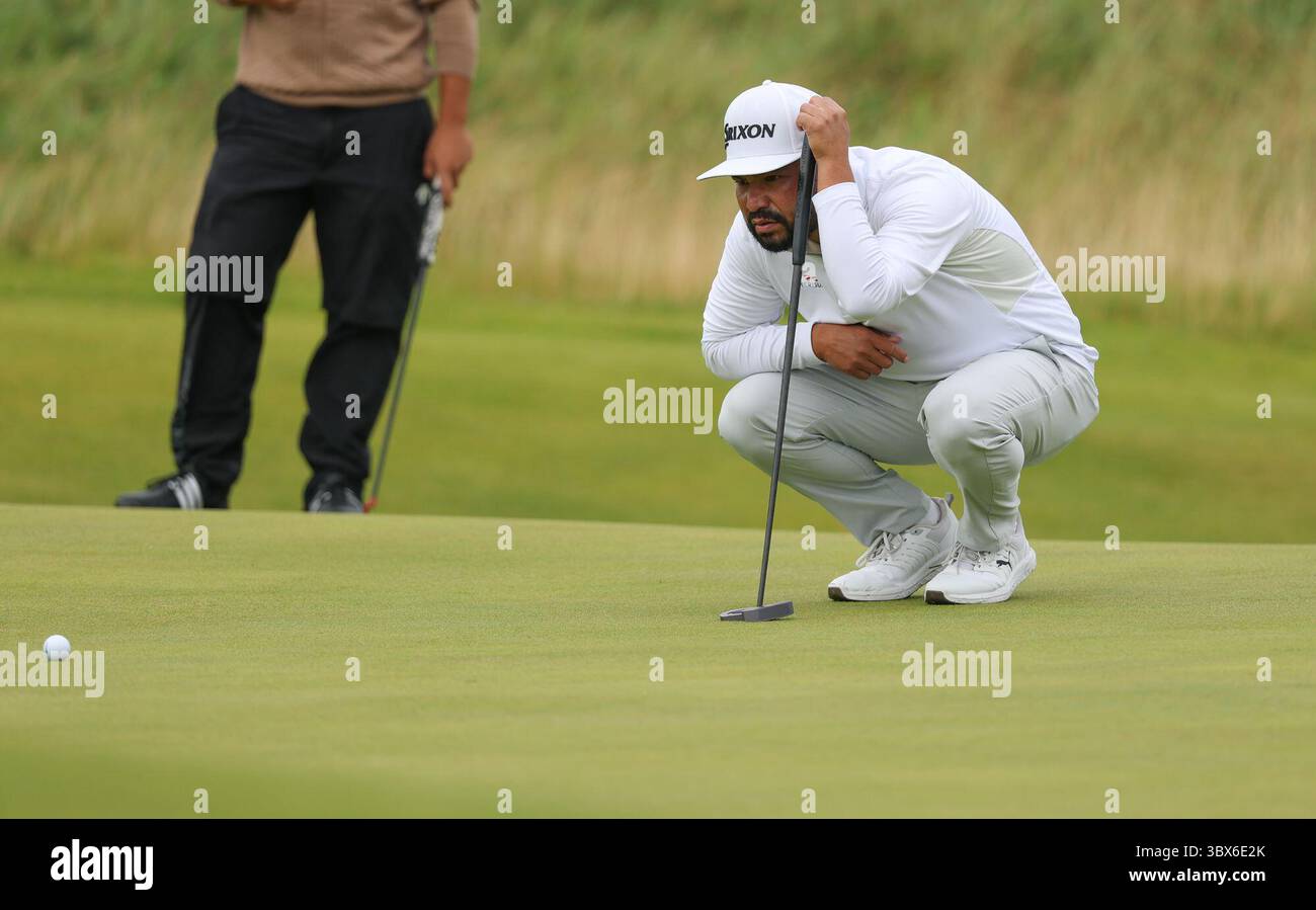 In uscita il giorno finale di prove del 153° Open Golf Championship al Royal Portrush Desmond Loughery pacemaker press Credit: MB Media Solutions/Alamy Live News Foto Stock