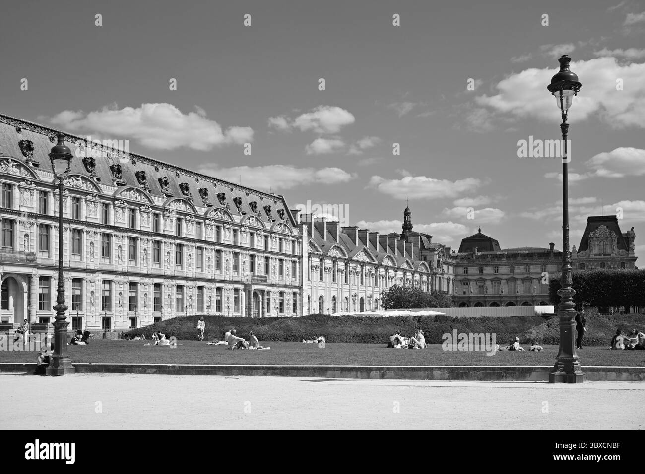 Jardin du Carrousel, la Louvre, Parigi, Francia Foto Stock