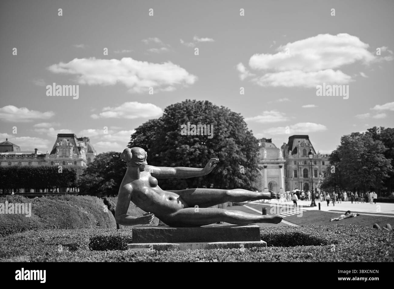 Jardin du Carrousel, la Louvre, Parigi, Francia Foto Stock