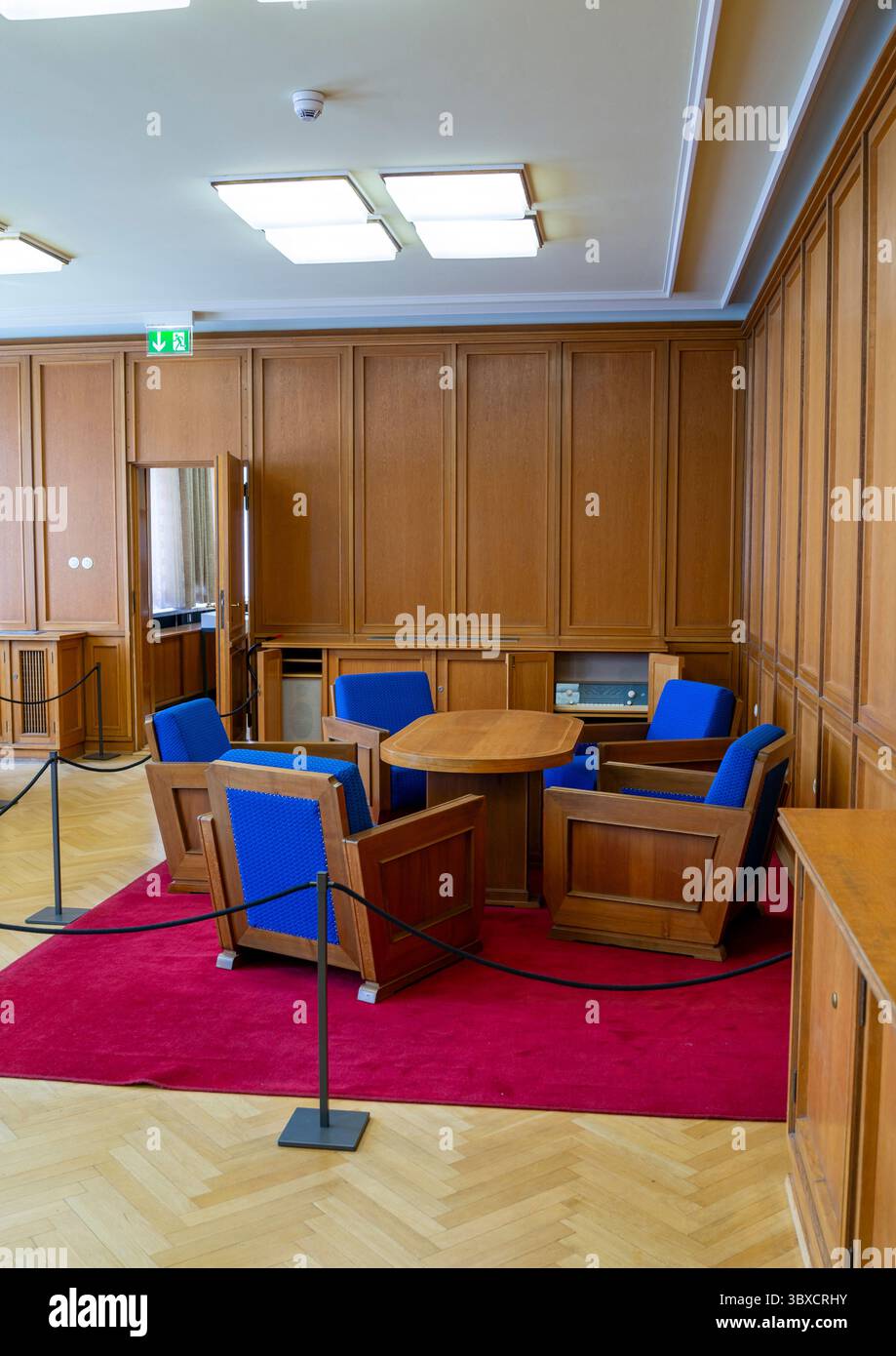 Ufficio dell'ex Ministero della sicurezza dello Stato della RDT ora Museo della Stasi, stato di Berlino, Berlino, Germania Foto Stock