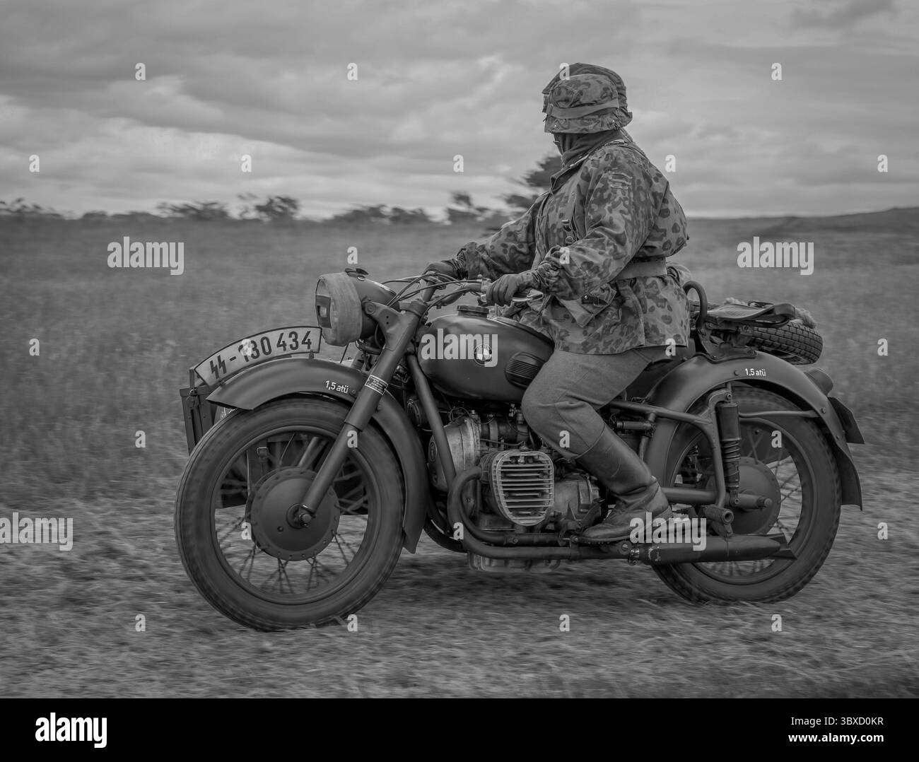 Veicoli militari della seconda guerra mondiale Foto Stock