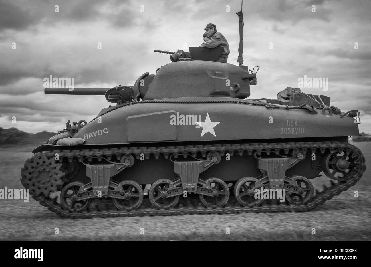 Veicoli militari della seconda guerra mondiale Foto Stock