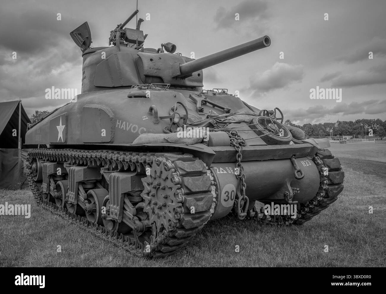 Veicoli militari della seconda guerra mondiale Foto Stock