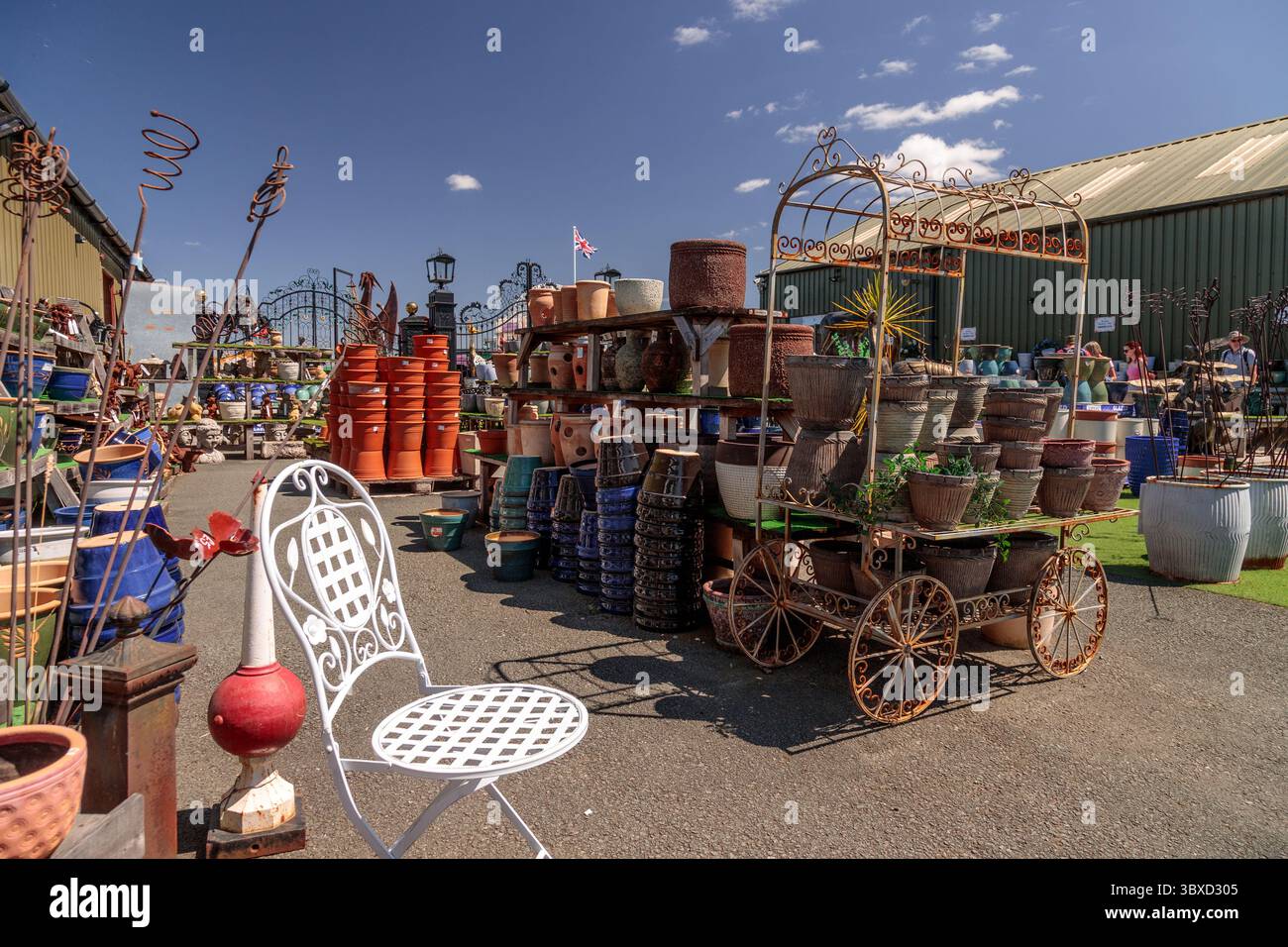 Cantiere commerciale, Shropshire Sculpture Park, Inghilterra Foto Stock