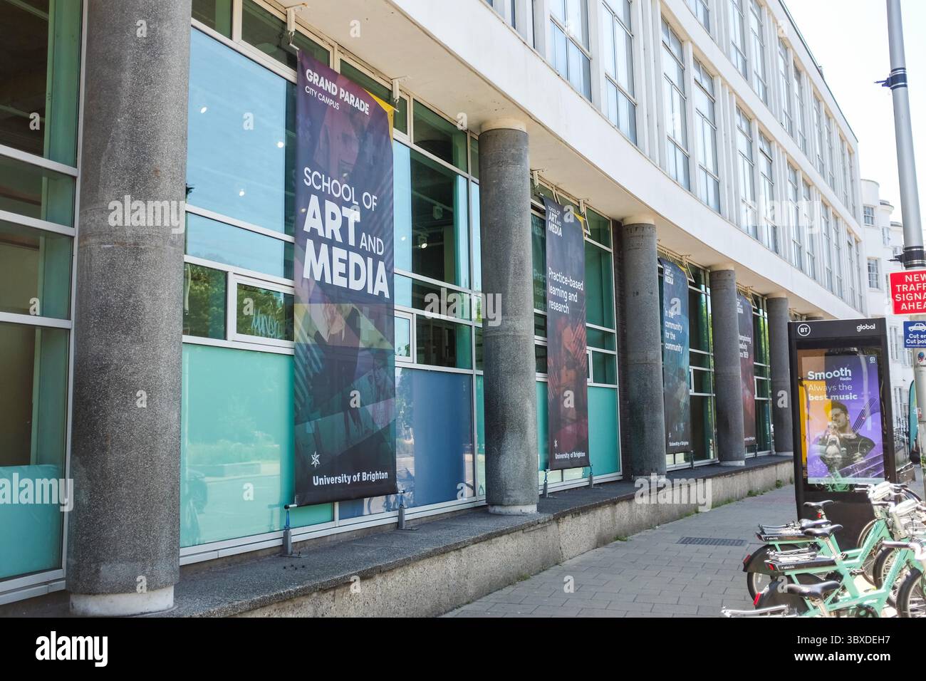 University of Brighton School of Art & Media in Grand Parade , Sussex , Inghilterra Regno Unito luglio 2025 - Foto Stock