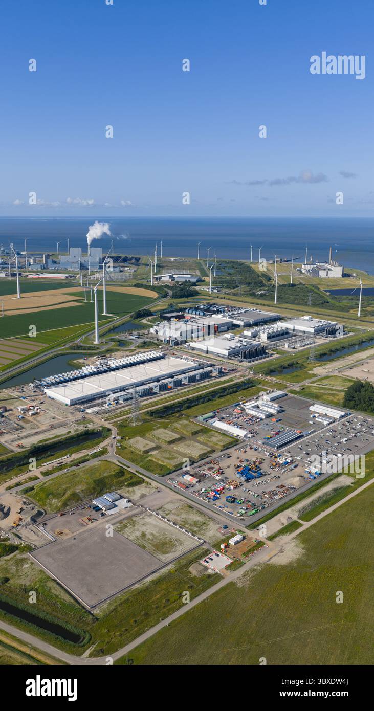 data center, servizi cloud, scala industriale, storage di elaborazione e infrastruttura dati. Foto Stock
