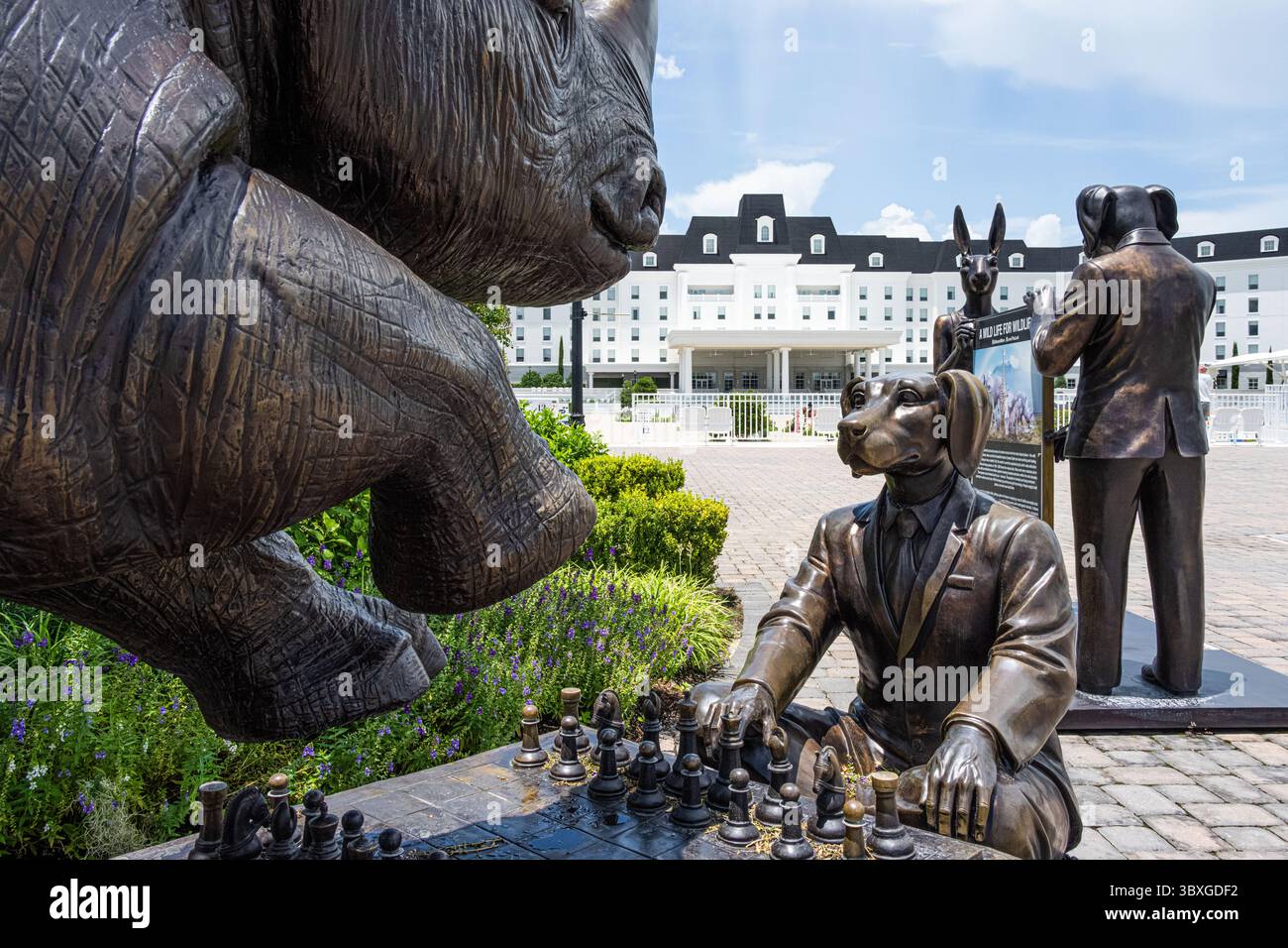 Mostra di sculture all'aperto "a Wild Life for Wildlife" di Gillie e Marc al World Equestrian Center di Ocala, Florida. (USA) Foto Stock