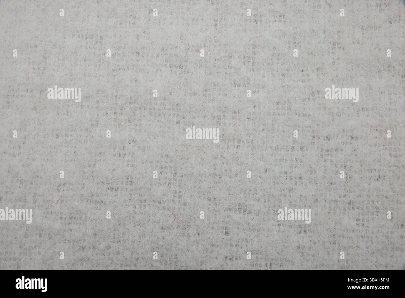 Sfondo morbido e bianco con texture mohair. Tessuti morbidi cotone, alpaca e lana mohair fotografati come texture Foto Stock