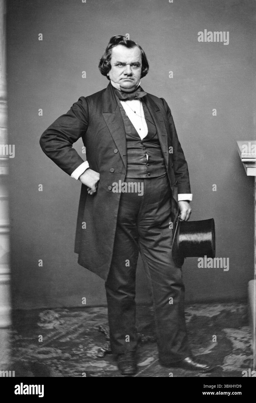 5 dicembre 2017, Stati Uniti: Stephen A. Douglas (1813-1861), politico americano, senatore dell'Illinois 1847-1861, Mathew Brady Studio, 1860 (Credit Image: © JT Vintage/Glasshouse via ZUMA Press Wire) Foto Stock