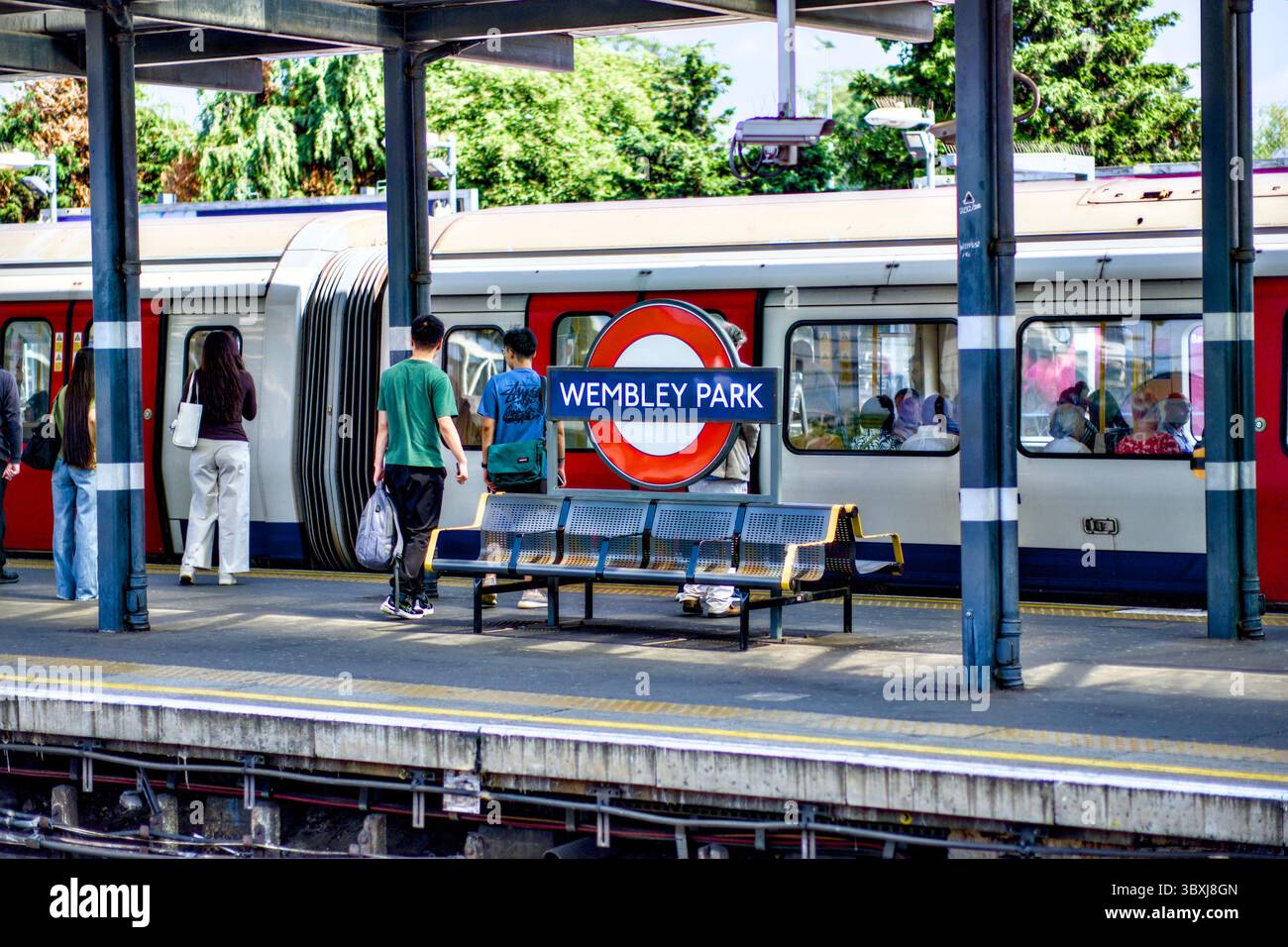 Wembley Park Station, Borough of Brent, Londra, Inghilterra, Regno Unito Foto Stock