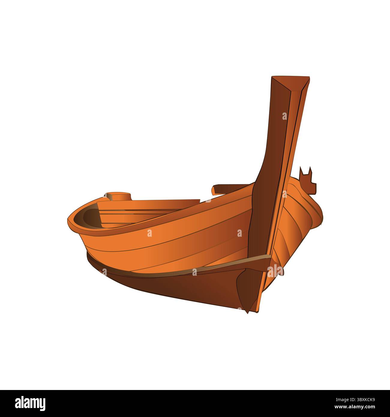 Vecchi vettori di barche in legno e illustrazioni, disegno Vol 01 Illustrazione Vettoriale