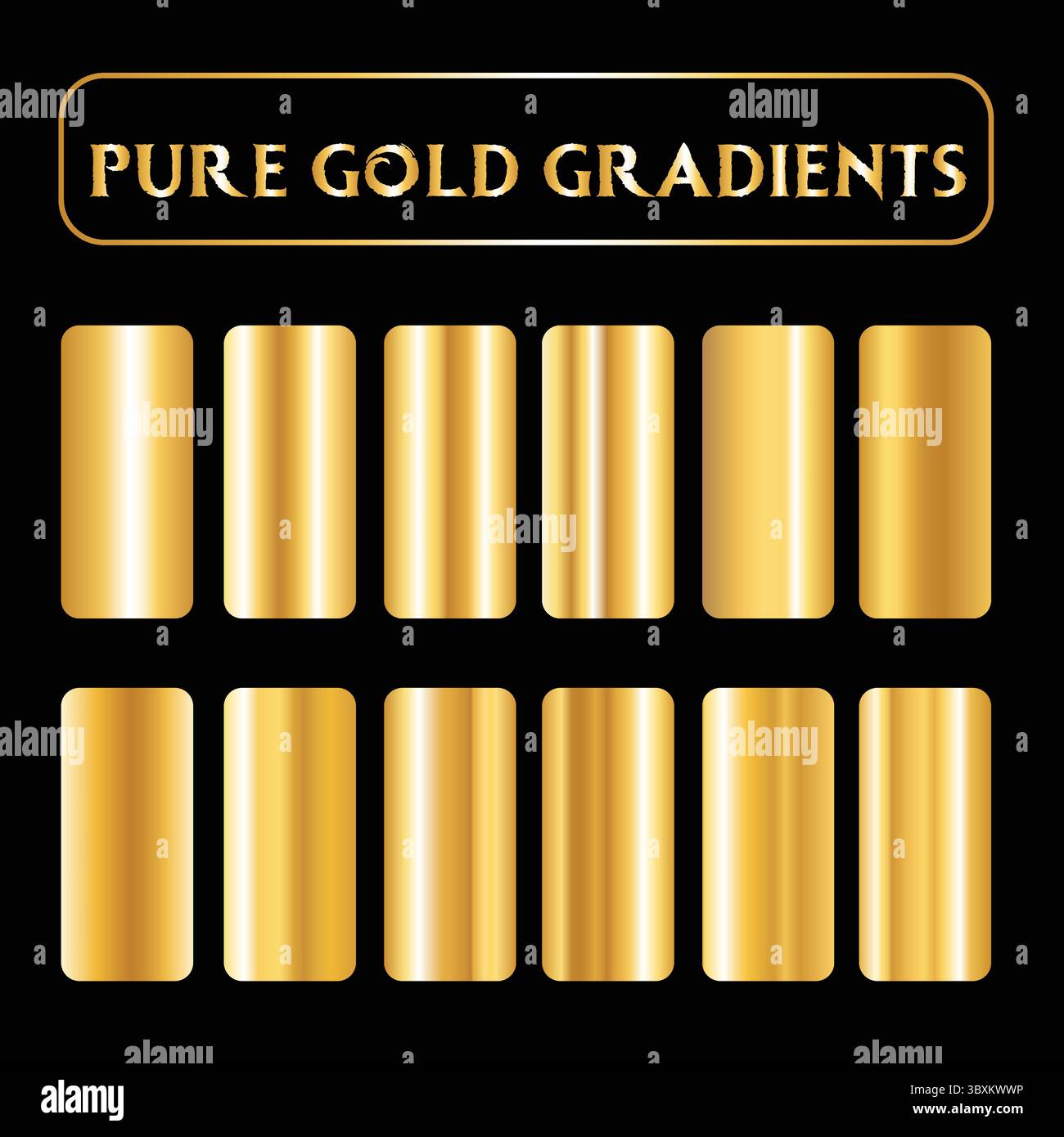 GRADIENTI ORO PURO VOL 4 ILLUSTRAZIONE EPS VETTORIALE Illustrazione Vettoriale