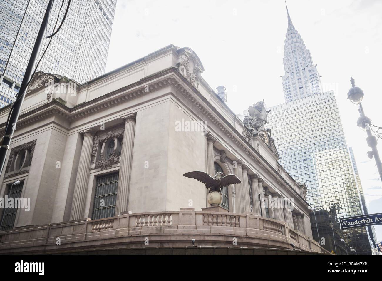 Grand Central entrata principale su Vanderbilt Avenue a Manhattan, New York Foto Stock