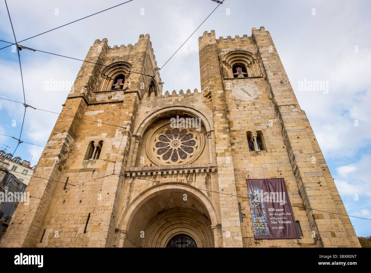 La Cattedrale di Santa Maria maggiore o Cattedrale di Lisbona o se è la chiesa più antica di Lisbona, lisbona, portogallo. Foto Stock