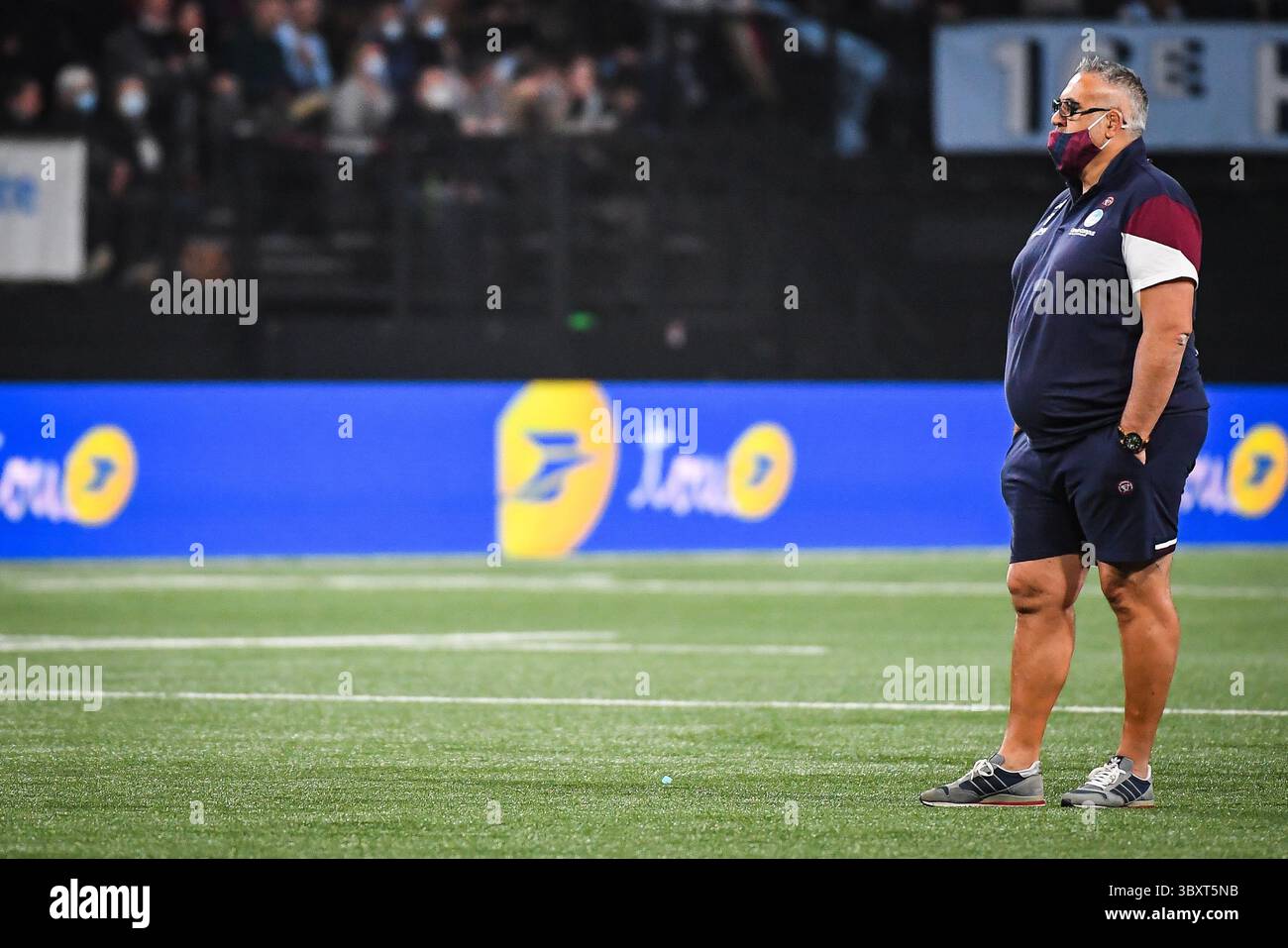 28 novembre 2021, Nanterre, Francia: Christophe URIOS di Bordeaux durante la TOP 14 match tra Racing 92 e Union Bordeaux Begles (UBB) alla Paris la Defense Arena il 28 novembre 2021 a Nanterre vicino Parigi. (Immagine di credito: © Matthieu Mirville/ZUMA Press Wire) Foto Stock