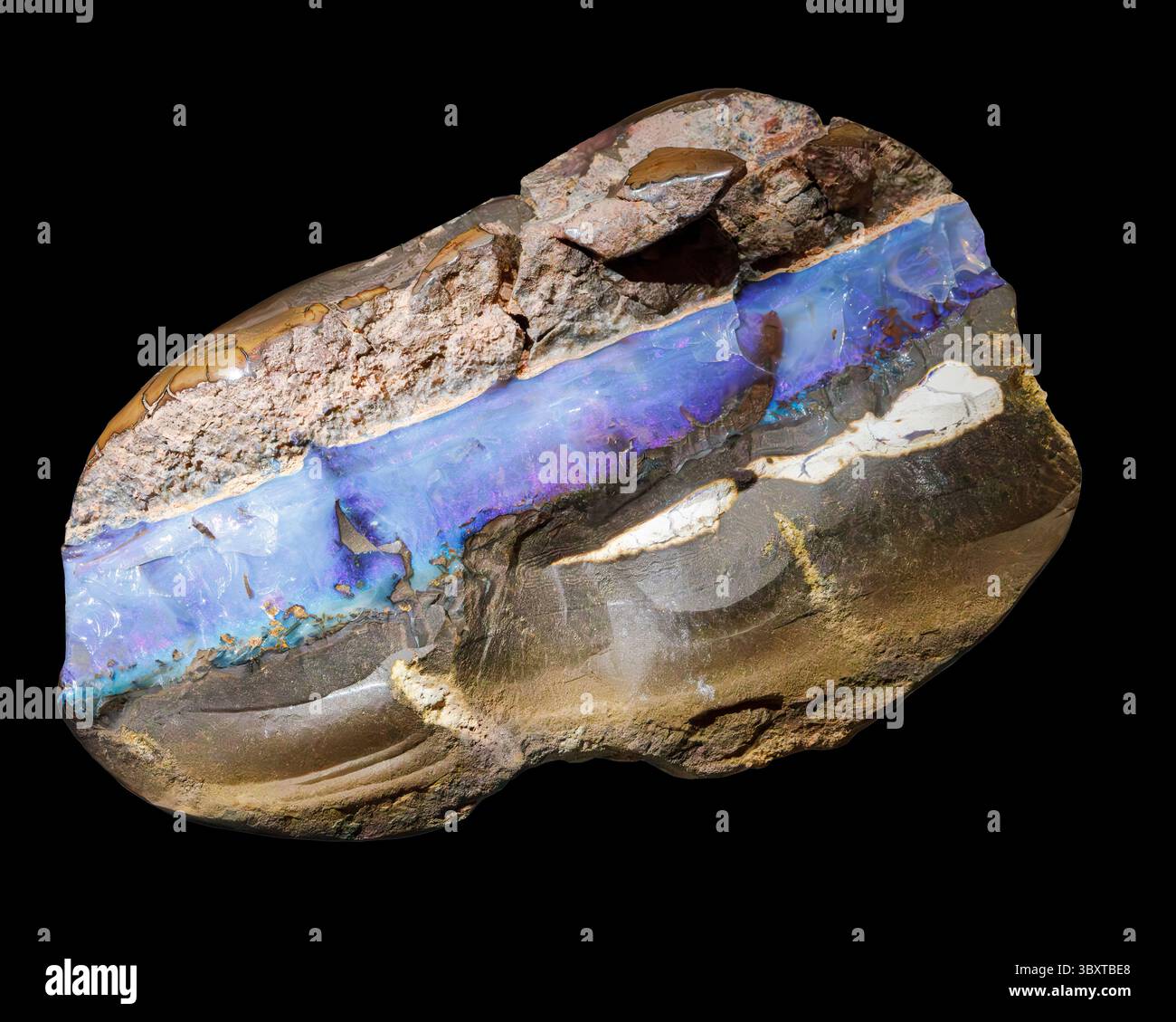 Opal in ironstone Matrix, Quilpie, Queensland, Australia Foto Stock