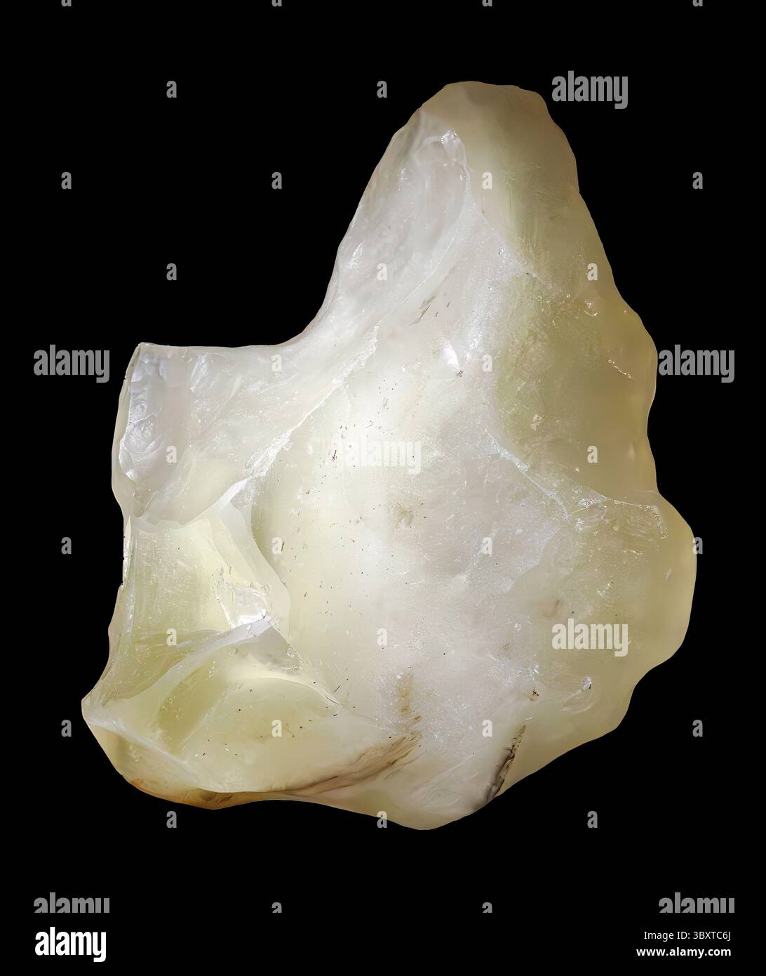 Vetro del deserto libico (tektite), deserto occidentale, Egitto Foto Stock