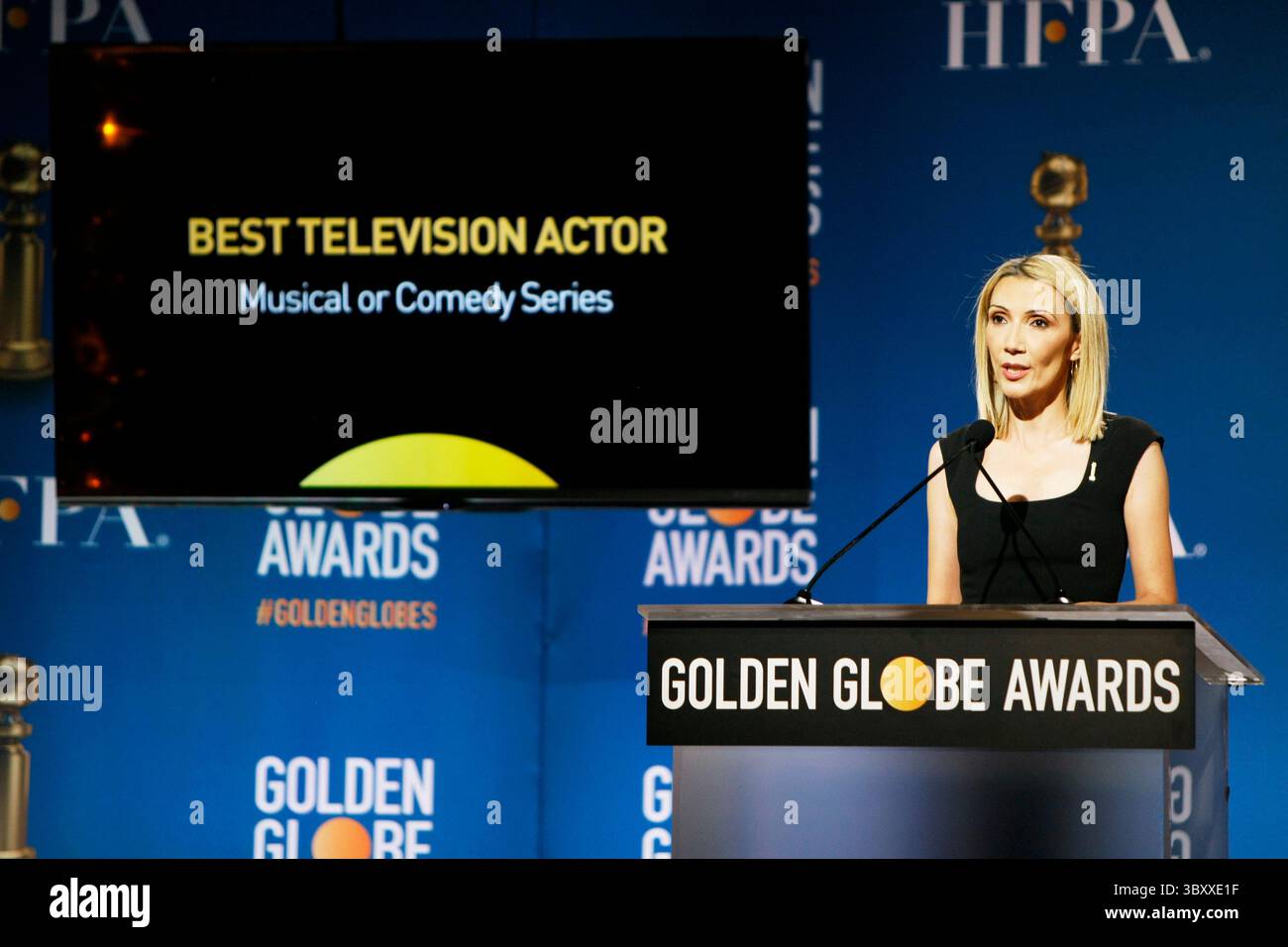 13 dicembre 2021, Beverly Hills, CA, Stati Uniti: Beverly Hills, CA - DEC 13: Helen Hoehne annuncia le "79th Annual Golden Globe Awards Nominations" presso il Beverly Hilton Hotel il 13 dicembre 2021 a Beverly Hills, CA. crediti: Craig Hattori/imageSPACE (Credit Image: © imageSPACE via ZUMA Press Wire) Foto Stock