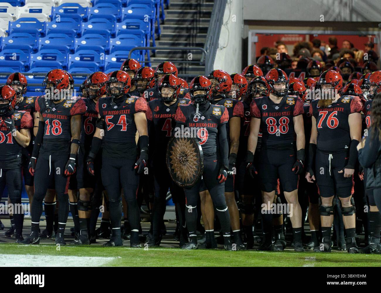 21 dicembre 2021: Durante il primo tempo la partita di calcio NCAA tra gli UTSA Roadrunners e i San Diego State Aztecs al Toyota Stadium â€“ Frisco, TX. Matthew Lynch/CSM(immagine di credito: &Copy; Matthew Lynch/CSM tramite filo ZUMA) Foto Stock