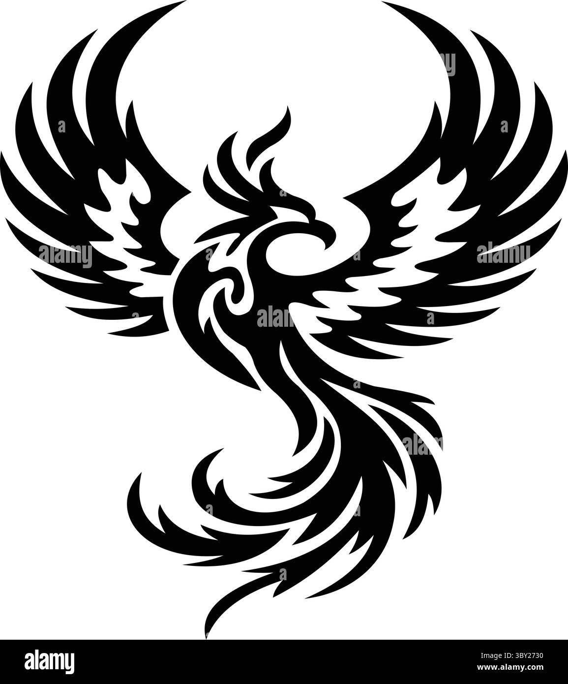 "Majestic Phoenix Illustration" Illustrazione Vettoriale