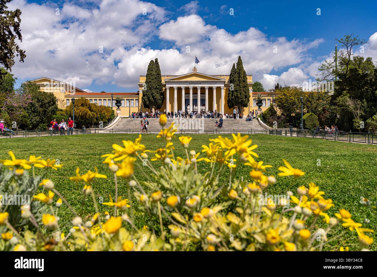 Lo Zappeion neoclassico nella capitale greca Atene, Grecia Foto Stock