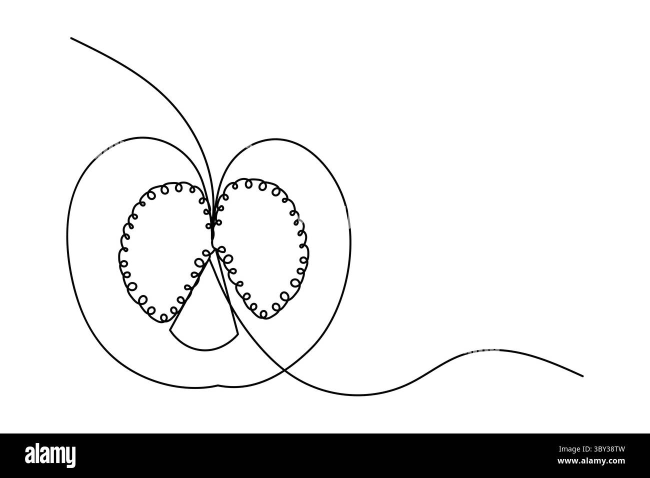 Disegno a linea singola di pomodoro che disegna un disegno vettoriale isolato di verdure fresche dallo stile minimalista Illustrazione Vettoriale