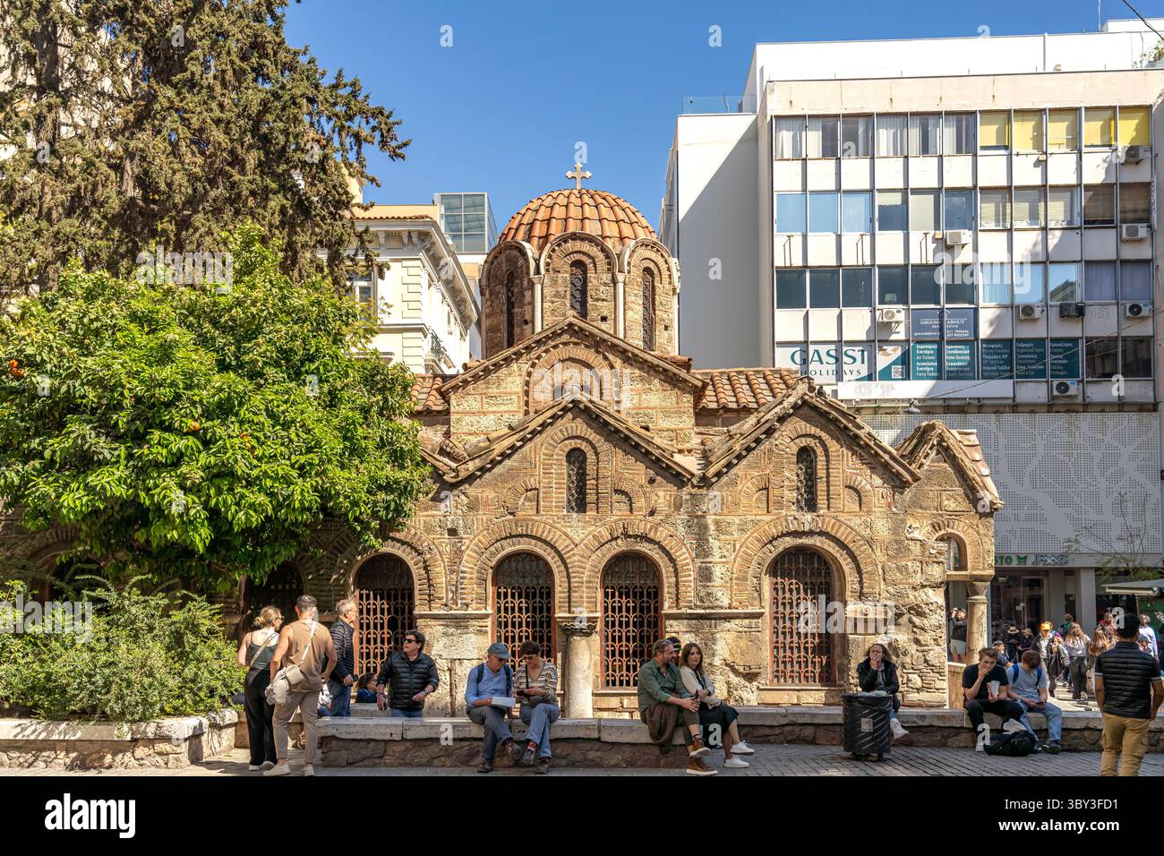 La chiesa Kapnikarea nella capitale greca Atene, Grecia Foto Stock
