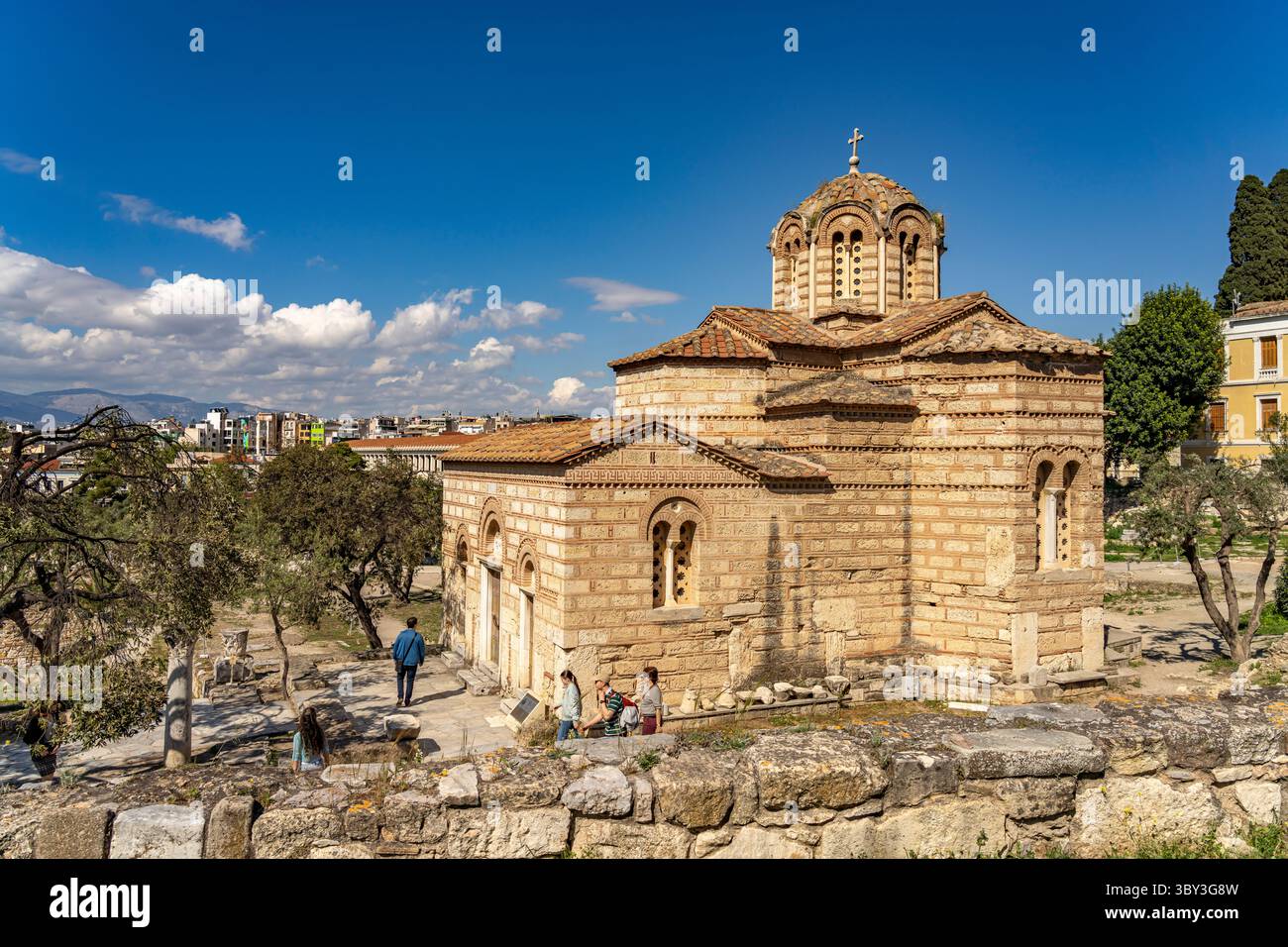 La Chiesa dei Santi Apostoli nell'Agorà della capitale greca Atene, Grecia Foto Stock