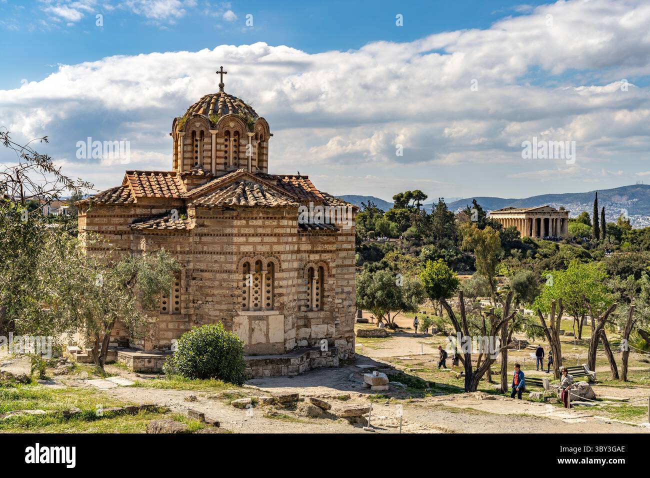 La Chiesa dei Santi Apostoli nell'Agorà della capitale greca Atene, Grecia Foto Stock