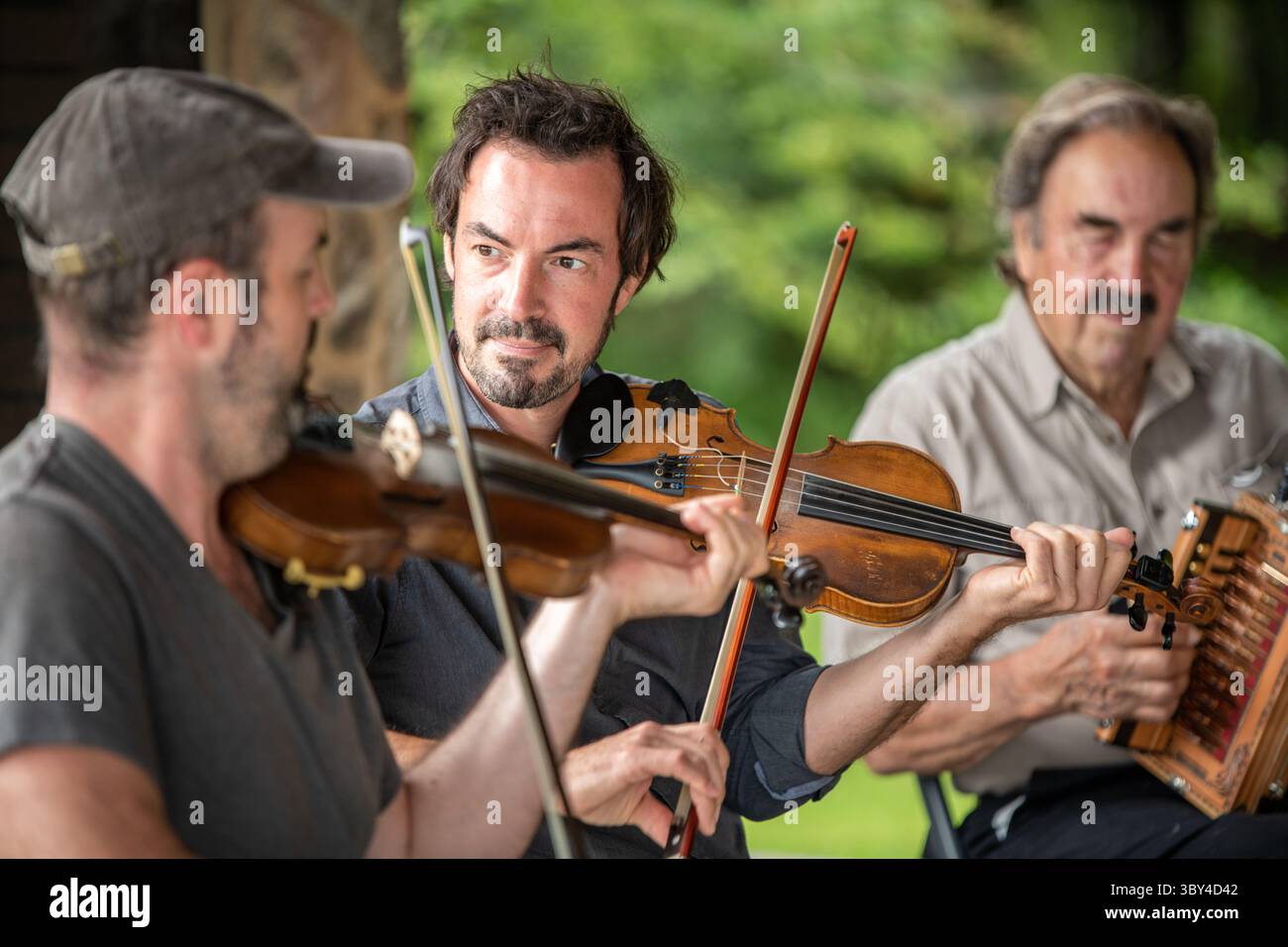 9 settembre 2021, Church Creek, Maryland, Stati Uniti: Esibizione dal vivo della Savoy Family Cajun Band all'Harriet Tubman Visitors Center (immagine di credito: © Edwin Remsberg/VW Pics via ZUMA Press Wire) Foto Stock